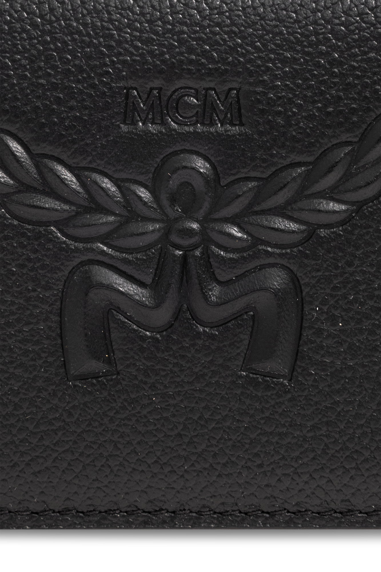 Mcm men's outlet wallet black